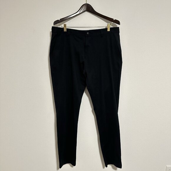 Rhone Commuter Pant Slim Straight Casual Black 36x32 Five Pocket Golf Stretch - Picture 1 of 15
